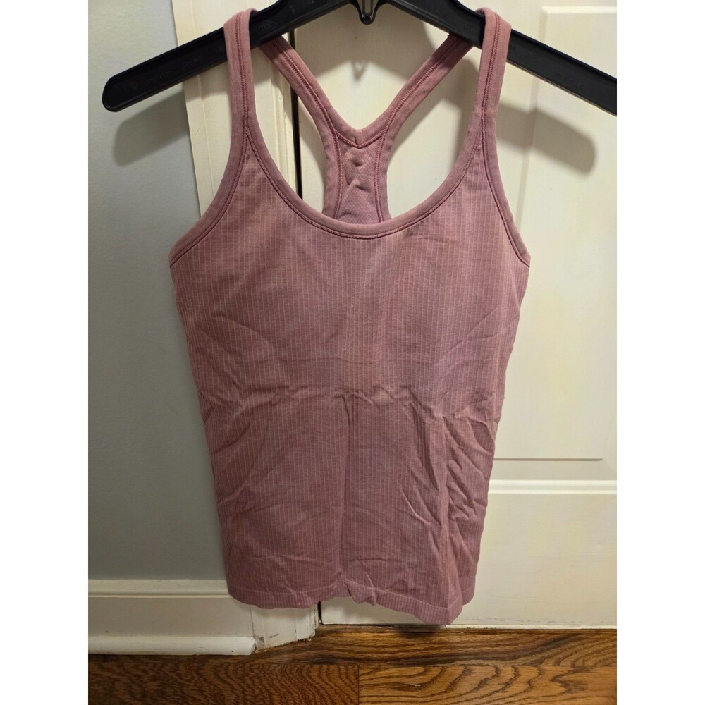 Lululemon Ebb to Street Tank Top Light Support B/C/D cup dr.Pink Athletic size 8